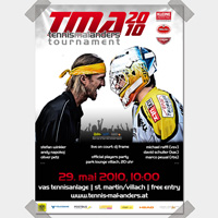 TMA 2010 - tennis mal anders - Plakat zur Veranstaltung (Foto von Daniel Zawarczynski)